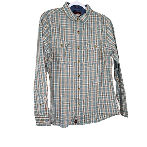 Alesbury Long Sleeve Sonora Peak Hike Shirt Gray Blue Plaid NWT Size Medium - Picture 2 of 10